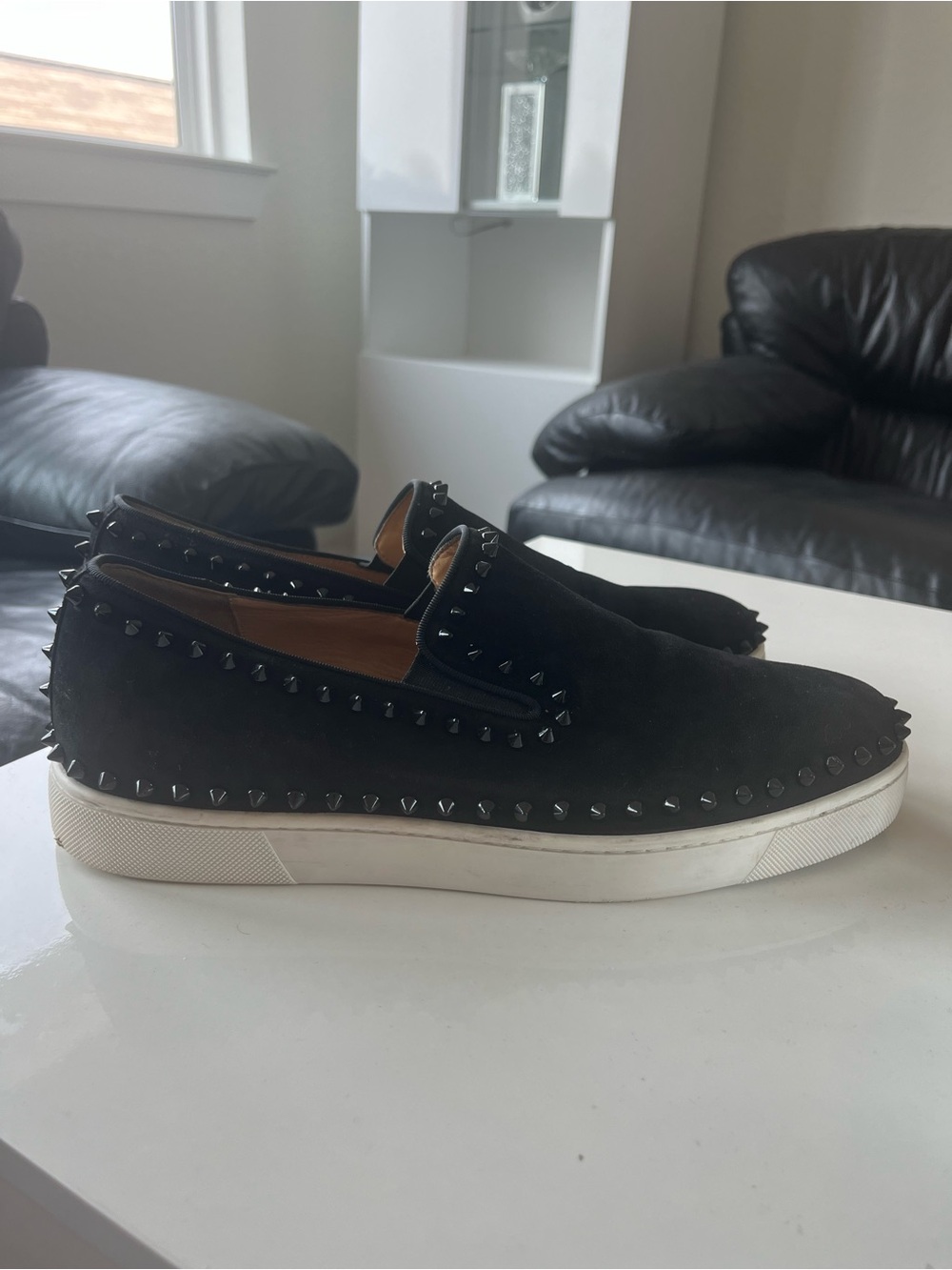 Christian Louboutin Black loafers size 10.5(43.5EU) used no box